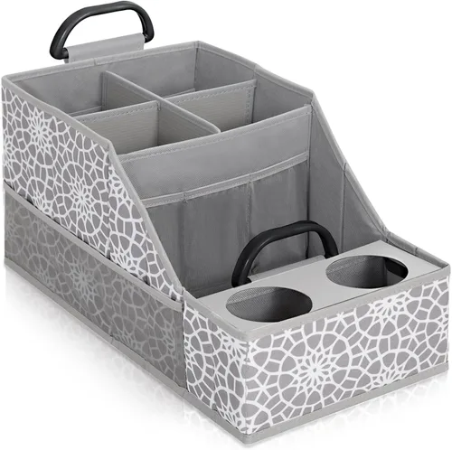 Vista 10 de MULISOFT Organizador de asiento de automóvil, organizador de asiento trasero con 11 compartimentos de almacenamiento y 2 portavasos, organizadores