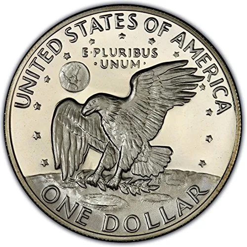 Vista 2 de 1 Dólares de los EE. UU. eisenhower Ike 1 Dólar Moneda 1971 a 1978 los coleccionistas Coin.