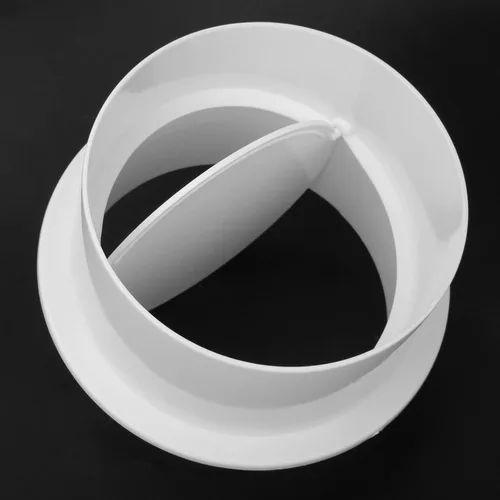 Vista 5 de Accesorios para ventilador extractor, amortiguador de tiro trasero de 4 pulgadas, material plástico ABS, para extractor ventilador ventilación
