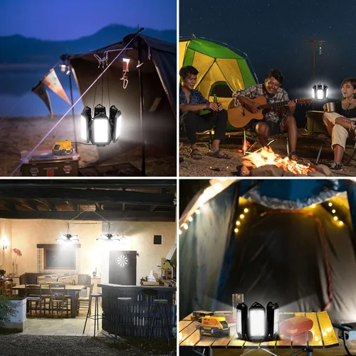 Vista 8 de Compresor de aire del inflador de neumáticos y luz de trabajo LED para la batería Dewalt 20V