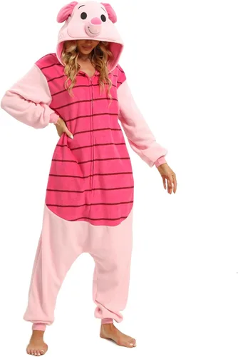 Vista 2 de Wishliker Halloween Stitch Kigurumi Onesie Zipper Pajamas Costume Unisex Adult