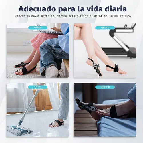 Vista 7 de Kutain Corrector de juanetes mejorado para mujeres y hombres, corrección ortopédica de juanetes con enderezador antideslizante para dedos grandes