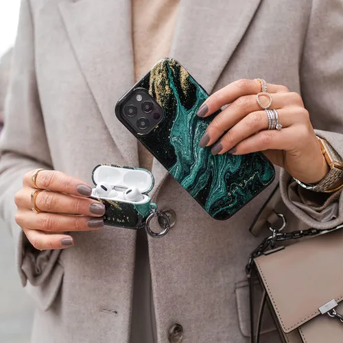 Vista 7 de Burga Funda para Airpods PRO 2019, Compatible con Funda de Apple AirPods, Funda Protectora de Carcasa Rígida de Plástico para Air Pods, Accesorios