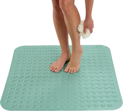 Vista 23 de ENKOSI Tapete de ducha extra grande antideslizante – 47 x 32 pulgadas – Tapete de ducha de baño XL – Tapetes de ducha grandes para suelos de ducha