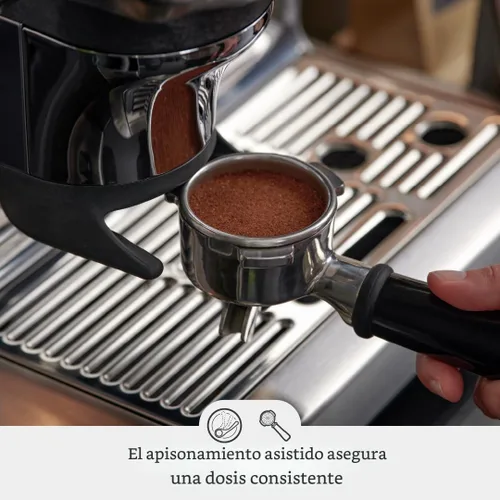 Vista 4 de Breville Barista Express Impress BES876BST, acero inoxidable negro