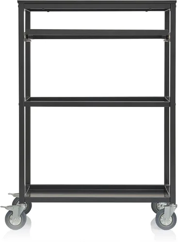 Vista 4 de Guidecraft Carrito de computadora portátil con ruedas para trabajos pesados A/V: Carrito de almacenamiento multiusos, muebles de oficina