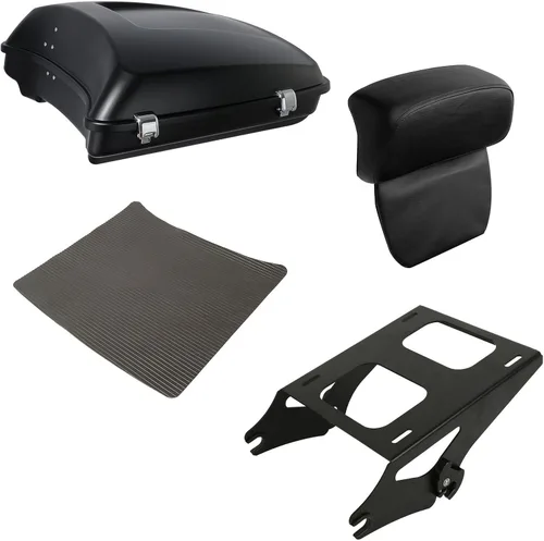 Vista 18 de XMT-MOTO Tronco picado para Harley Touring Road King 14-Up azul eléctrico