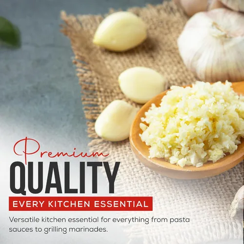 Vista 4 de Christopher Ranch Ajo picado en aceite de oliva, fresco cultivado en California, listo para usar, calidad premium, sin gluten, apto para veganos