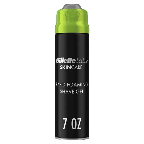 Vista 12 de Gillette Labs - Gel de afeitar espumoso rápido para hombres, sin alcohol, tinte y parabenos con vitamina B3 y algas marinas, refresca y calma