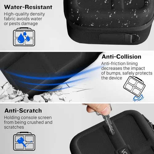 Vista 4 de VORI Carrying Case for Nintendo Switch 2017Switch OLED Model 2021, Protective Hard Portable EVA Travel Carry Case Storage Shell Pouch for Nintendo