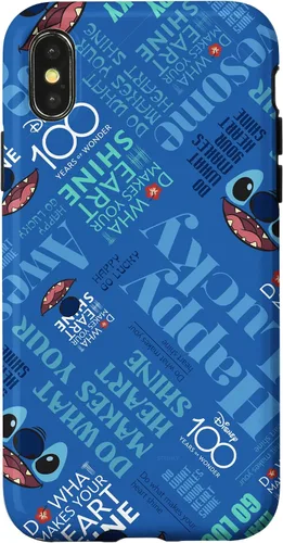 Vista 4 de Funda para iPhone 15 Disney 100 Stitch Smile Haz lo que hace que tu corazón brille D100