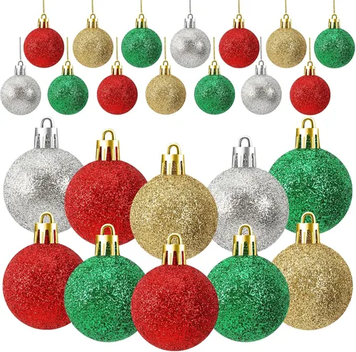 Vista 25 de JULMELON 36 Piezas Adornos de Tréboles del Día de San Patricio, Adornos de Mini Árbol, Decoración de Trébol Verde para Mesa de Comedor, Estante