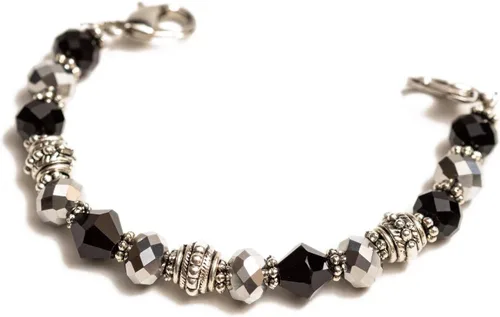 Vista 46 de Pulsera elástica de alerta médica, pulsera de identificación médica de repuesto intercambiable, etiqueta de identificación no incluida, cristales