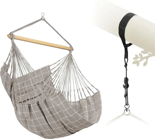 Vista 16 de LA SIESTA Domingo - Silla colgante para exteriores resistente a la intemperie Sea Salt