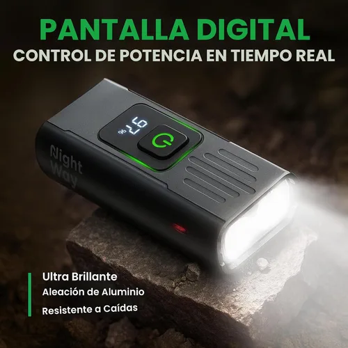 Vista 2 de Bike Lights Front and Back for Night Riding, Rechargeable Bicycle Light Set