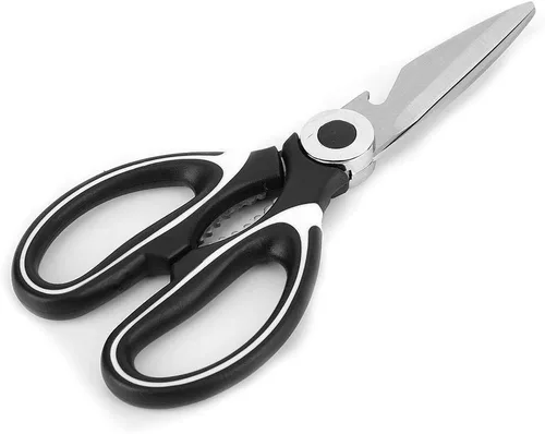 Vista 4 de Tijeras multifuncionales, acero inoxidable resistente al óxido con superficie lisa para el hogar, cocina, hogar
