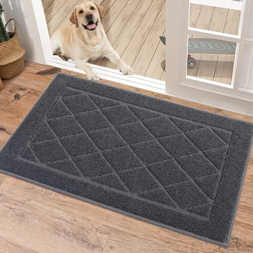 Vista 45 de BEQHAUSE - Tapete para puerta de 20 x 32 pulgadas, antideslizante, color beige