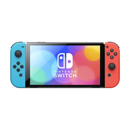 Vista 3 de Nintendo Switch OLED Model w Neon Red & Neon Blue Joy-Con (Renewed)