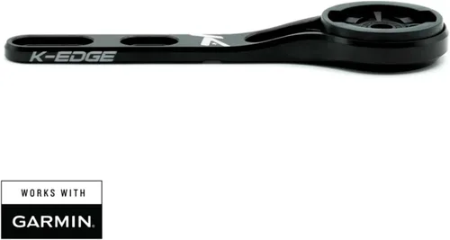 Vista 2 de K-Edge Soporte para manillar de computadora de bicicleta de tubo superior para dispositivos GPS Garmin Negro accesorios