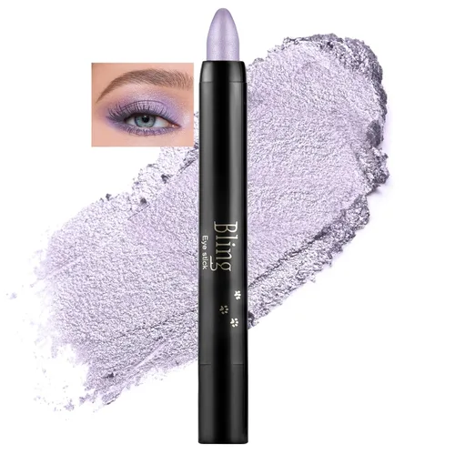 Vista 20 de Boobeen Sombra de ojos en barra impermeable con lápiz de sombra de ojos en crema brillante, kit de maquillaje de ojos con purpurina fácil de usar