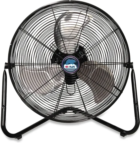 Vista 7 de B-Air Firtana 20" Ventilador eléctrico de piso de alta velocidad para garaje, uso industrial y doméstico con 3 velocidades y cabezal de ventilador