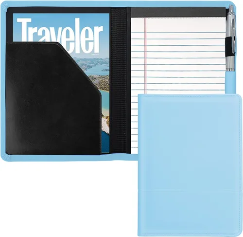 Vista 20 de Carpeta/Portafolio con Bloc, Mini Carpeta Portafolio con Bloc 5 x 8 Bloc de Escritura Tamaño Legal, Organizador de Documentos A5 para Hombres