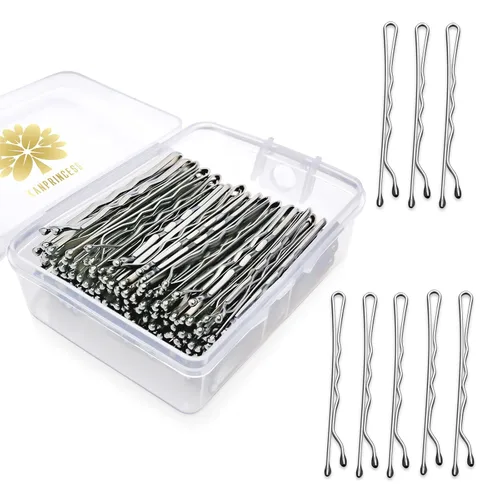 Vista 9 de KANPRINCESS Kit de 100 horquillas de 2 pulgadas para el cabello, pinzas de sujeción segura para mujeres y niñas, salón de peluquería con caja