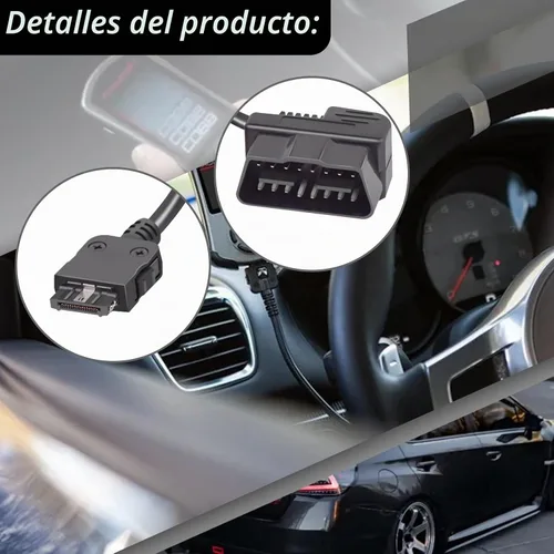 Vista 4 de XTPTFABS Cable OBD2 del puerto de acceso, cable OBDII flexible extendido