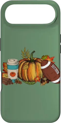 Vista 27 de Fall Football Pumpkin Coffee Latte Case for iPhone 17