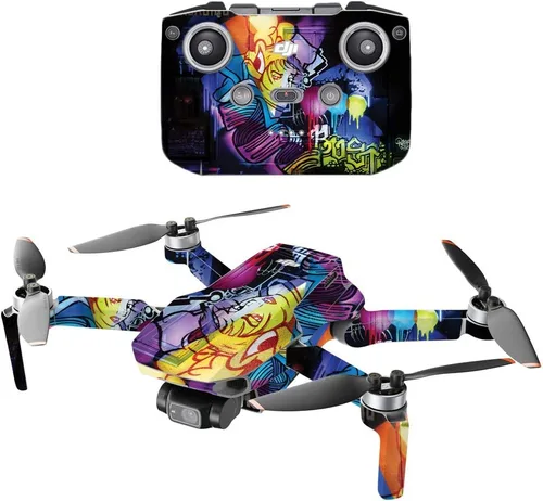 Vista 5 de MIGHTY SKINS Compatible con DJI Mini 2 Dron portátil – Cartoon Mania Funda protectora de vinilo duradera y única Fácil de aplicar, quitar