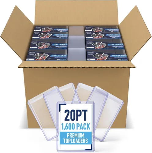 Vista 10 de Premium Seamless 20PT - 360PT Thick Top Loaders for Cards Top Loader Card Holder, Baseball Card Sleeves Hard Plastic, Hard Trading Cards Sleeves