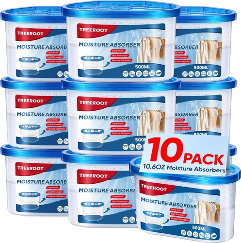 Vista 14 de Paquete de 6 absorbentes de humedad para armario, cubo absorbente