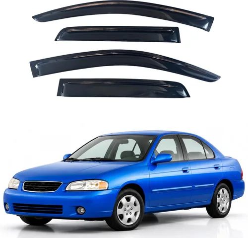 Vista 222 de Visera de ventana IG para Ford Focus Sedán y Hatchback 2012-2018, Protector de ventana lateral para lluvia y viento estilo Mugen, extra duradero