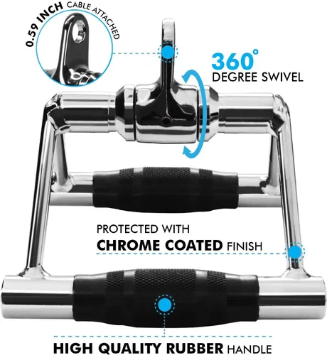 Vista 3 de A2ZCARE LAT Pull Down Cable Machine Attachment - Cable Machine Accessories for Home Gym with Multi Option