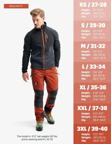 Vista 2 de RevolutionRace Pantalones Nordwand Pro para hombre, pantalones duraderos y ventilados para todas las actividades al aire libre