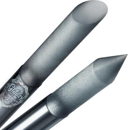 Vista 17 de Gladzy - Empujador de cutículas de vidrio, barra de manicura, calidad checa auténtica, removedor de cutículas de precisión profesional, superficie