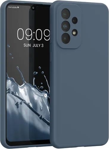 Vista 13 de kwmobile Funda Compatible con Samsung Galaxy A14 5G - Funda de teléfono de TPU y silicona con acabado suave - Verde Lima