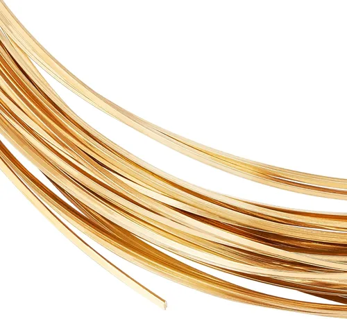Vista 11 de BENECREAT Alambre de latón cuadrado de 16.4 pies – Alambre de cobre dorado medio duro calibre 15 para fabricación de joyas, cuentas y trabajo
