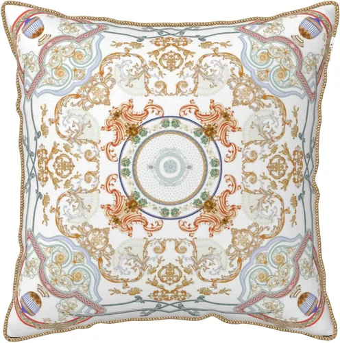 Vista 10 de Fundas de almohada de terciopelo de lujo con estampado doble de pato mallard con ribete dorado de 18 x 18 pulgadas, fundas de almohada decorativas