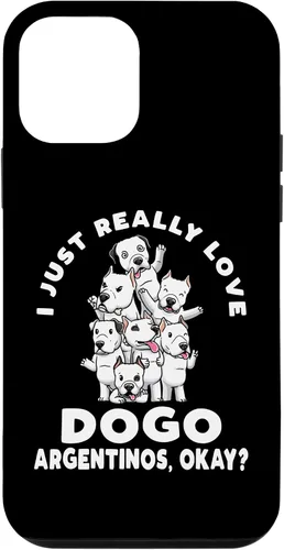 Vista 12 de iPhone 15 Funny Dogo Argentino Dog Case