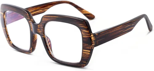 Vista 12 de Paquete de 3 lentes de lectura con bloqueo de luz azul para mujeres y hombres, anteojos de lectura de gran tamaño con bisagra de resorte, lectores