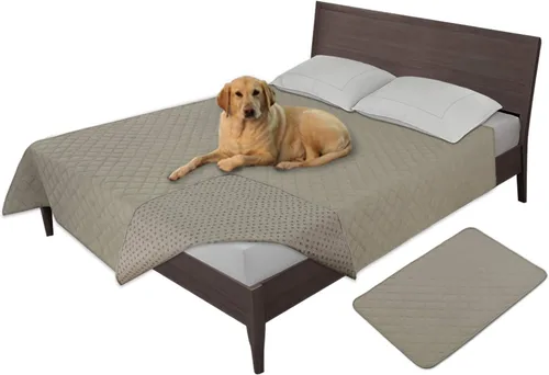 Vista 14 de Easy-Going - Funda impermeable 100% para cama de perro, manta antideslizante para mascotas para muebles, funda lavable para sofá, funda de repuesto