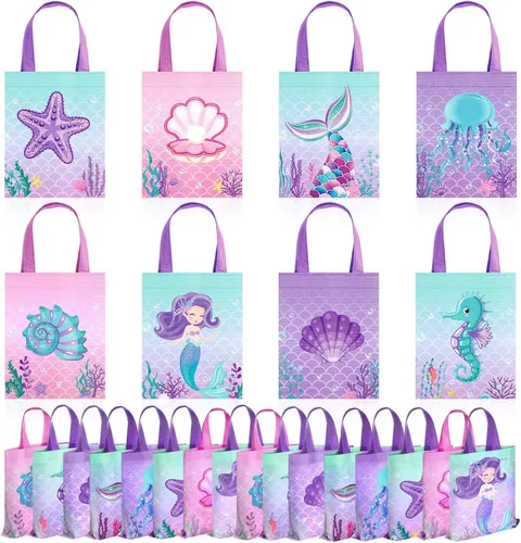 Vista 17 de Photect 24 piezas de bolsas de regalo para fiesta de construcción temática de construcción, bolsa de camión volquete no tejida mini con asas