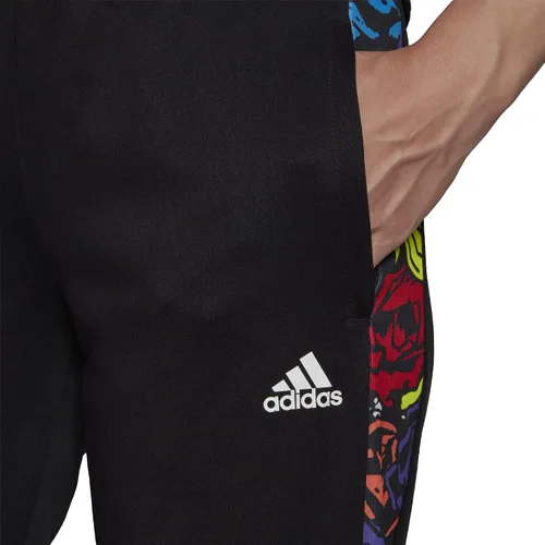 Vista 4 de adidas Tiro Flower Pantalón deportivo de fútbol para mujer, negromulticolor
