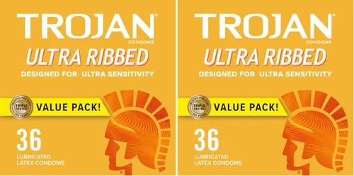 Vista 12 de Trojan Bareskin - Preservativos finos, paquete variado Everythin, condón de látex lubricado, 10