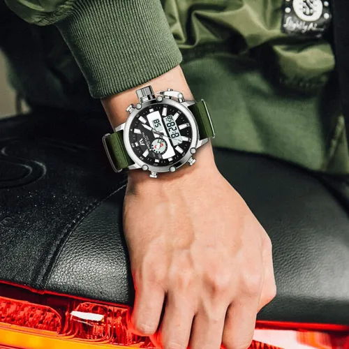 Vista 3 de MEGALITH Relojes digitales militares para hombre reloj deportivo al aire libre táctico de 1772in cara grande 5 ATM resistente al agua con alarma