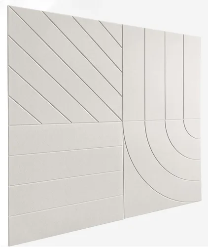 Vista 36 de Paneles acústicos cuadrados de 11.18 pulgadas, paquete de 12 paneles de pared que absorben el sonido, azulejos decorativos de fieltro insonorizados