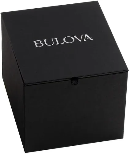 Vista 5 de Bulova Wilton 96B389 Reloj de cuarzo para hombre de acero inoxidable con correa de piel auténtica, correa, Correa