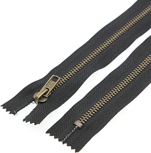 Vista 5 de Leekayer 3# Cremalleras de metal negro 9 pulgadas cierre 9.1 in cremallera de latón para coser jeans artesanías bolsa bolsillo paquete de 6