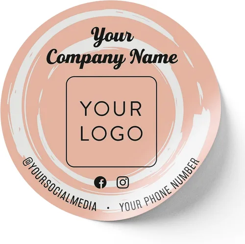 Vista 34 de Calcomanías de vinilo personalizadas con tu imagen, texto, diseño y logotipo. Etiquetas comerciales personalizadas impermeables para embalaje